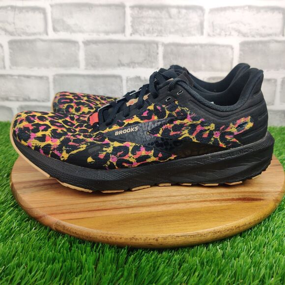 Brooks Launch GTS 9 Womens Size 11 Cheetah Print Running Sneakers 1203731B747 - Picture 5 of 14
